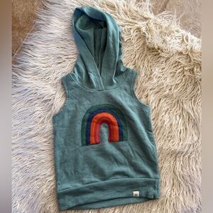 Kids' Teal Rainbow Hoodie Tank Top